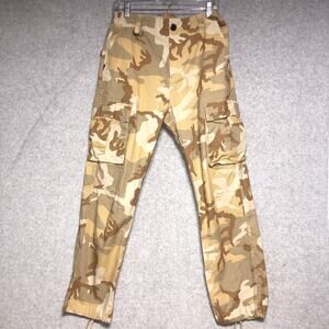 Nike SB Pants Mens 30 X28 Tan Brown Camo Ripstop Cargo Paratrooper Casual Skate
